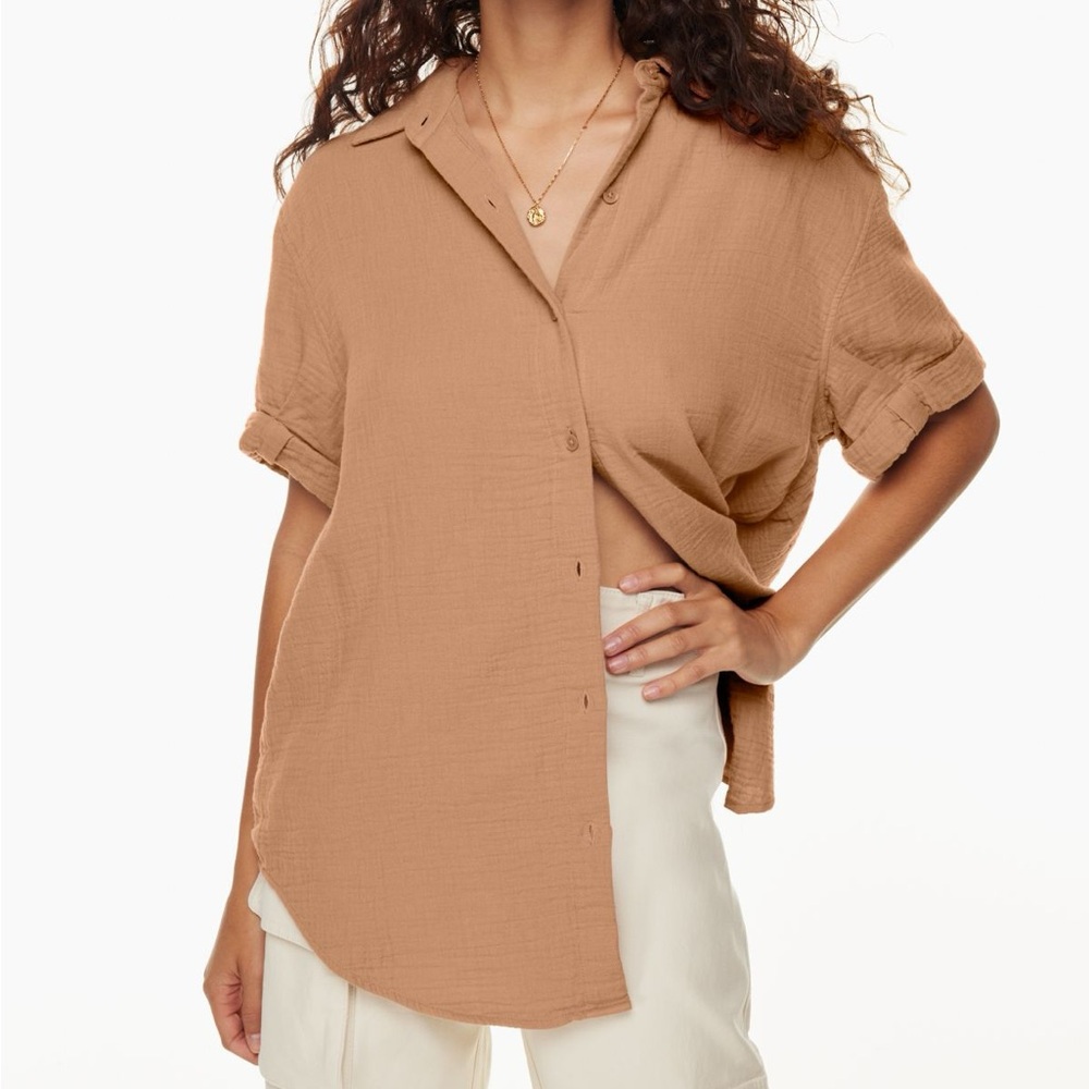 100% organic cotton Wilfred Sail short sleeve shirt - Dulce brown xxs